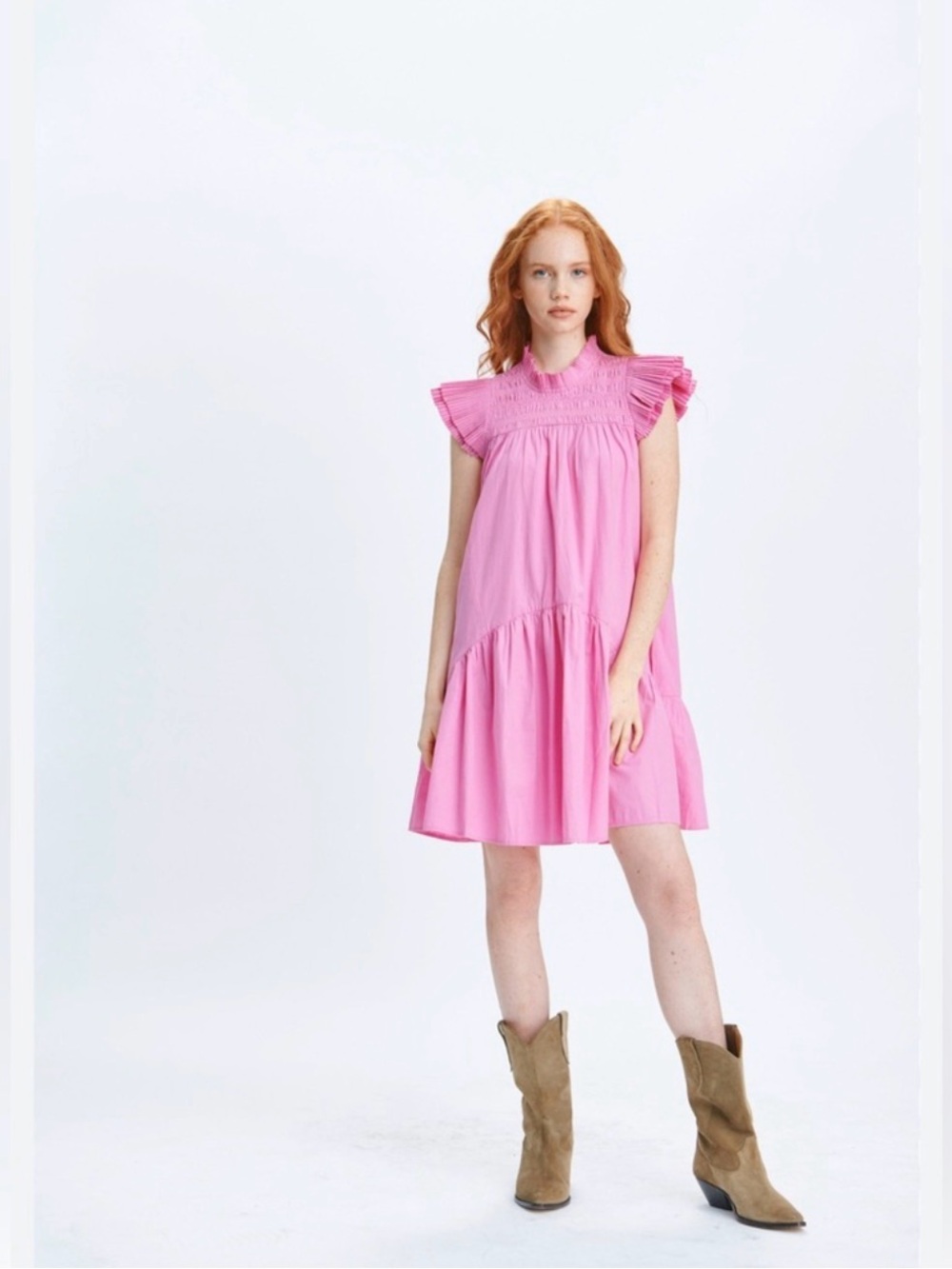 Love the Label Poppy Dress pink - size small
